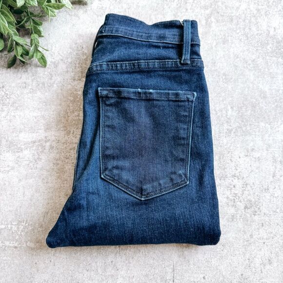 Frame Ali High Rise Skinny Split Ankle Dark Wash Jean Size 27 - Picture 1 of 9